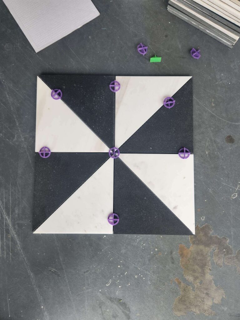 Casa Rosa powder bath tile