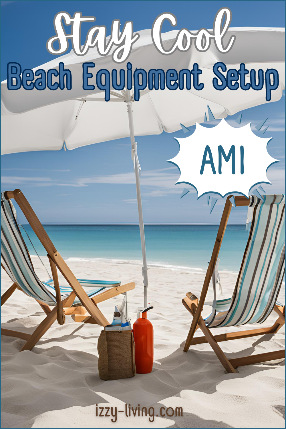 Beach Equipment Setup on Anna Maria Island