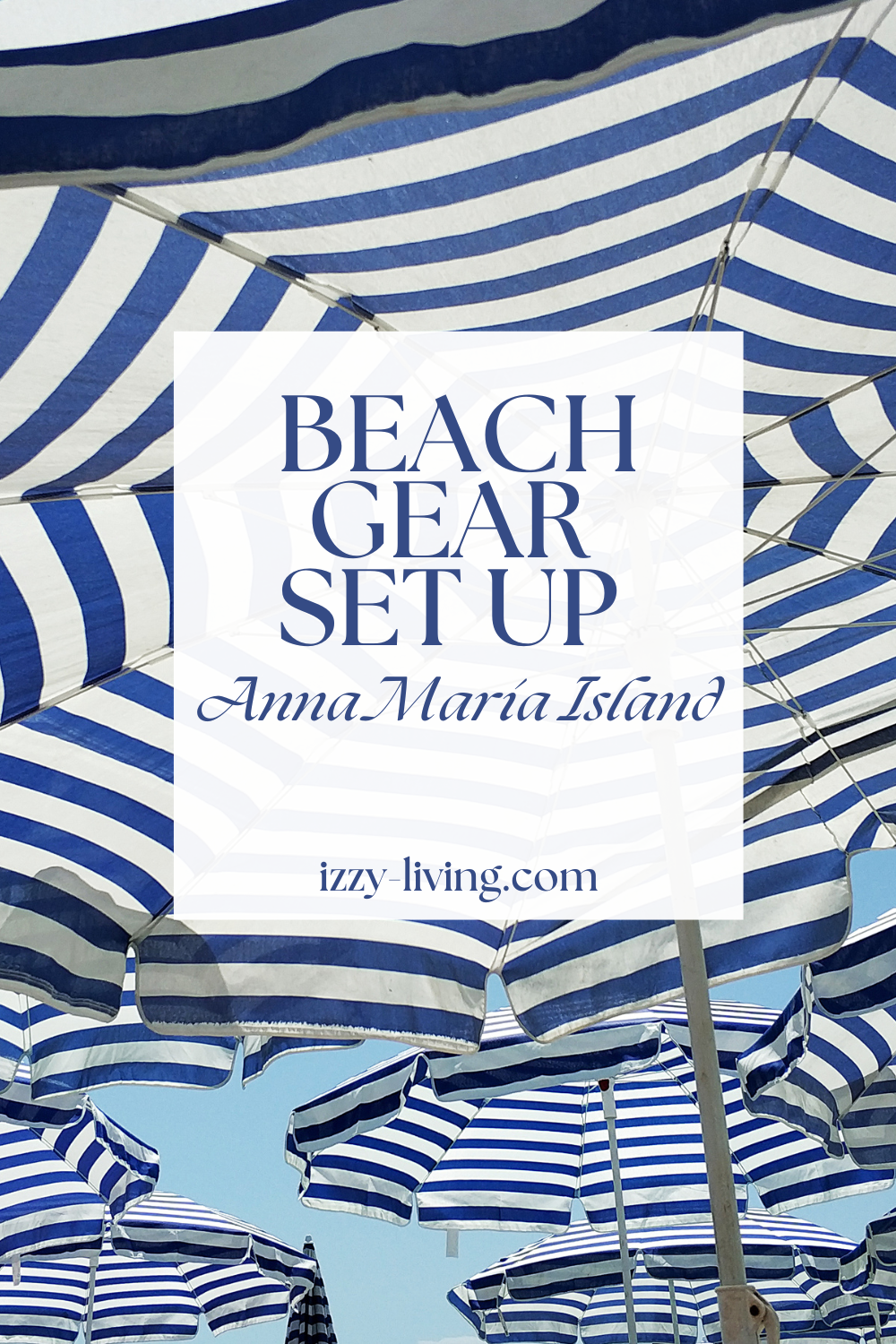 Beach Equipment Setup on Anna Maria Island