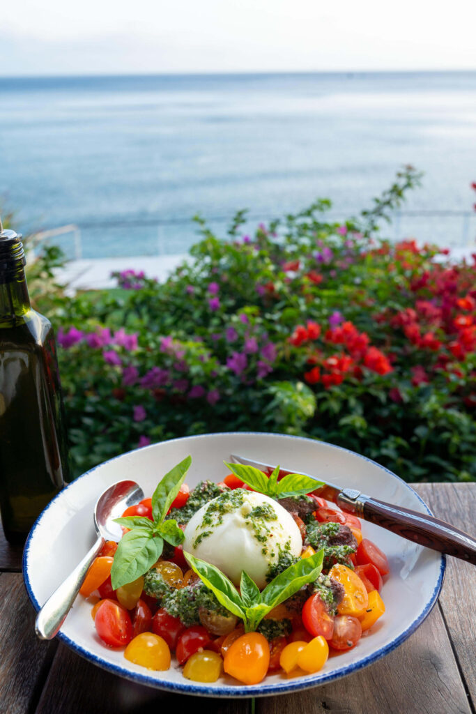 St. Kitts - Orchid Bay Restaurant - Burrata Salad