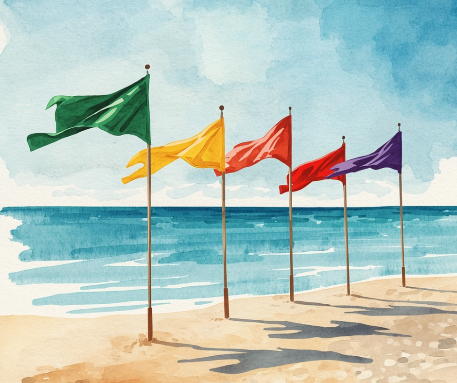Anna Maria Island  Beach Warning Flags