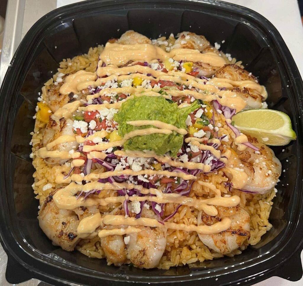 Anna Maria Island Mexican restaurant Los Chiludos Shrimp Volcano