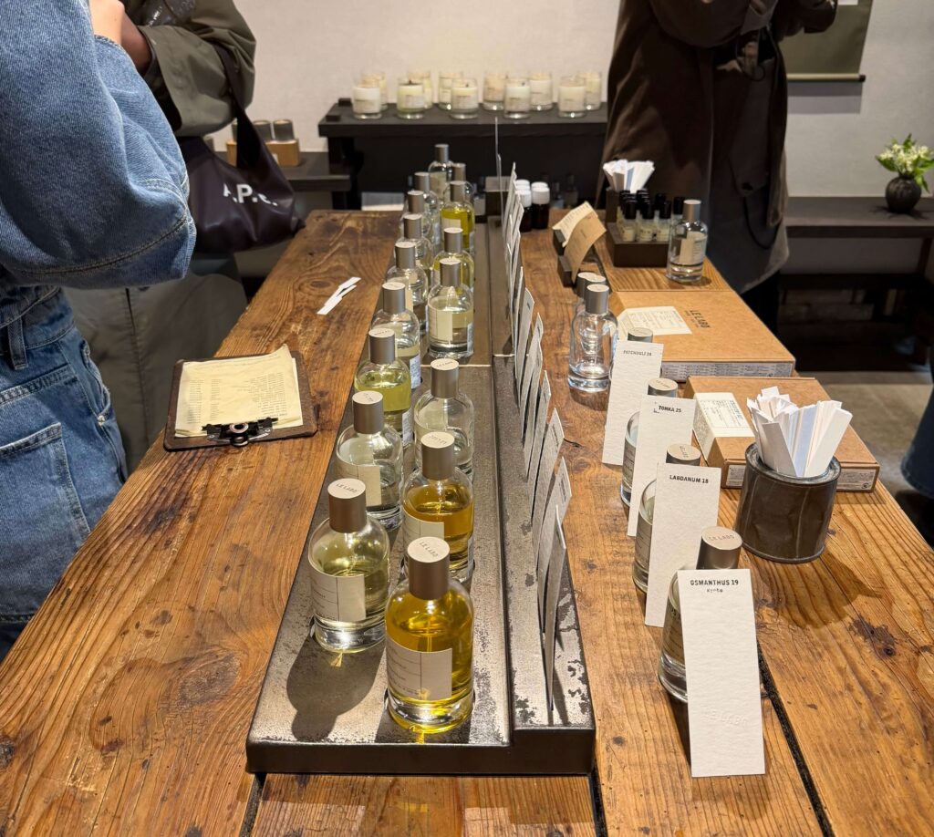 Japan - Le Labo - Table of Scents