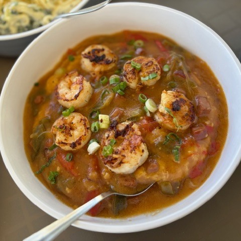 Anna maria Island shrimp and grits