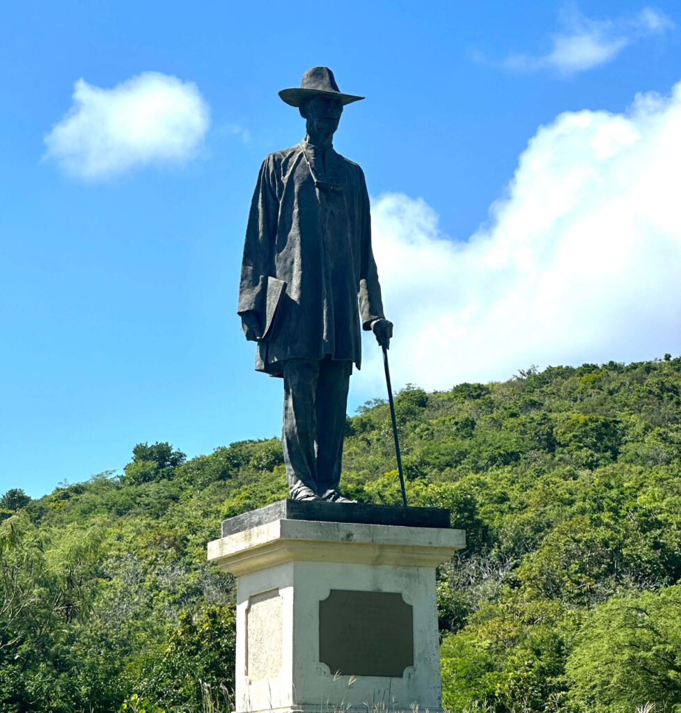 Mustique Man Statute