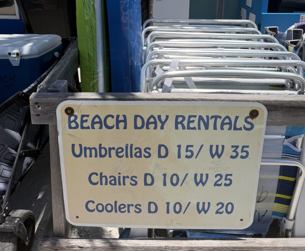Anna Maria Island neach chair rental